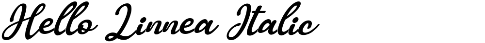 Hello Linnea Italic