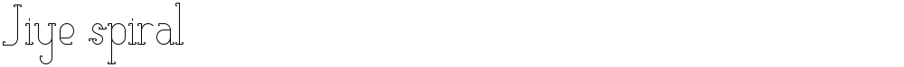 Jiye spiral