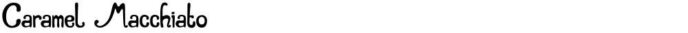 Caramel Macchiato