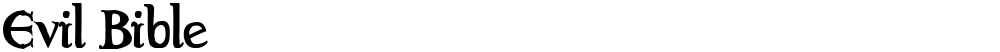 Evil Bible