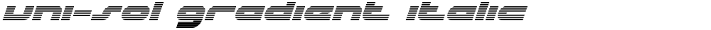 uni-sol gradient italic