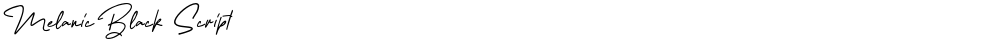 Melanic Black Script