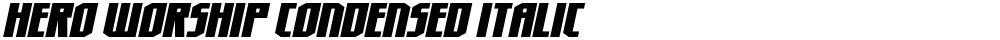 Hero Worship Condensed Italic