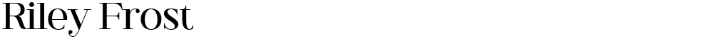 Riley Frost