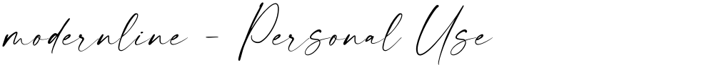 modernline - Personal Use