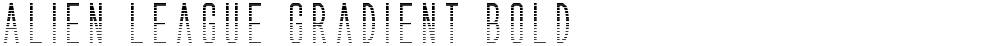 Alien League Gradient Bold