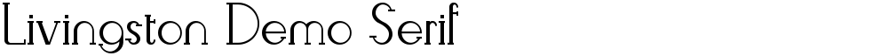 Livingston Demo Serif