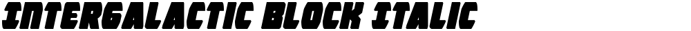 Intergalactic Block Italic