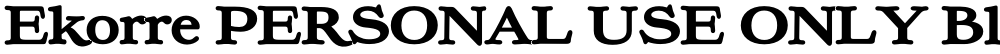 Ekorre PERSONAL USE ONLY Black
