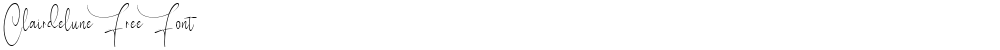 Clairdelune Free Font