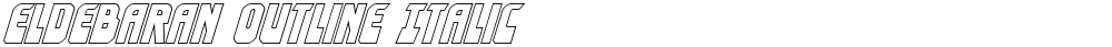 Eldebaran Outline Italic