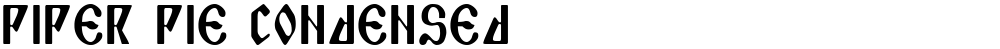 Piper Pie Condensed