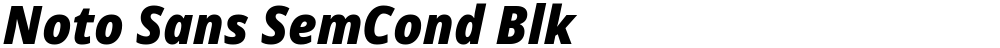 Noto Sans SemCond Blk