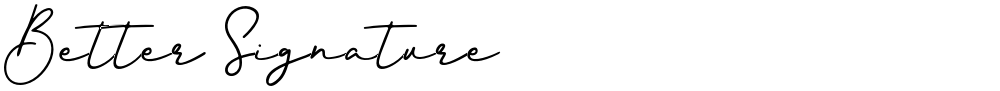 Better Signature