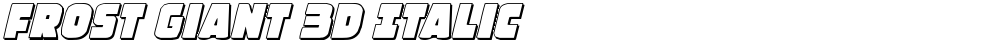 Frost Giant 3D Italic