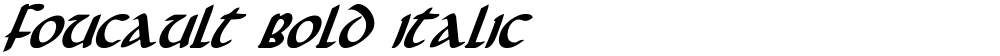 Foucault Bold Italic