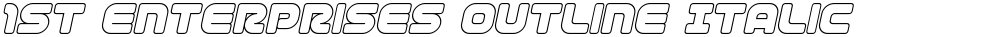 1st Enterprises Outline Italic