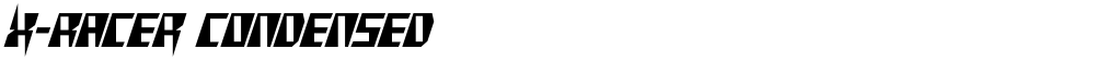 X-Racer Condensed