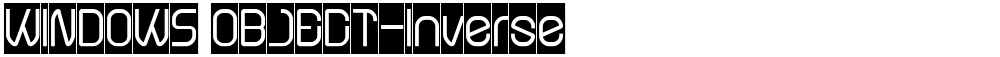 WINDOWS OBJECT-Inverse