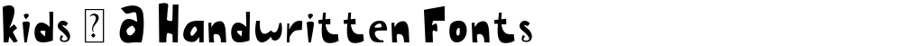 Kids - A Handwritten Fonts