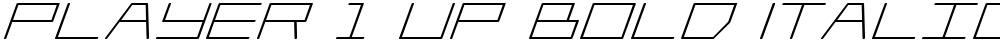 Player 1 Up Bold Italic