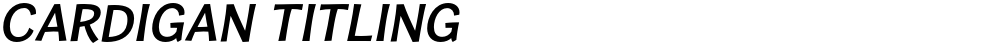 Cardigan Titling