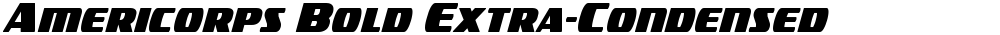 Americorps Bold Extra-Condensed