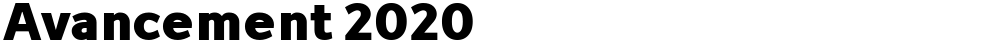 Avancement 2020