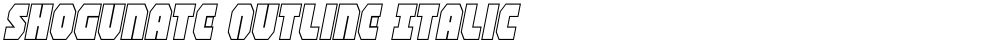 Shogunate Outline Italic