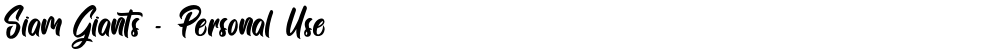 Siam Giants - Personal Use