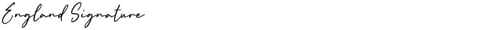 England Signature