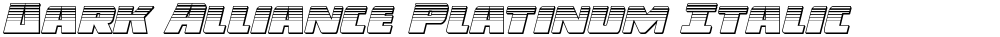Dark Alliance Platinum Italic