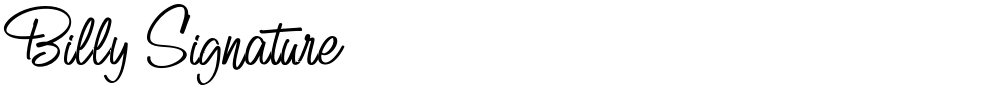 Billy Signature