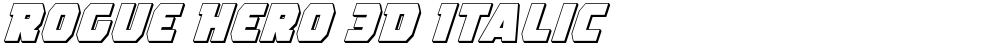 Rogue Hero 3D Italic