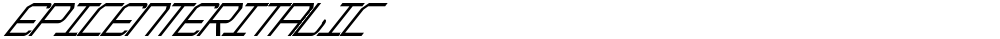 EpicenterItalic