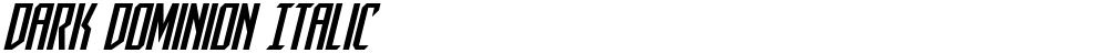 Dark Dominion Italic