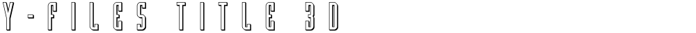 Y-Files Title 3D