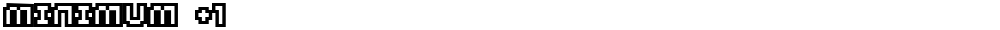 Minimum +1