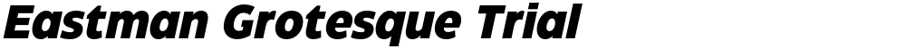Eastman Grotesque Trial