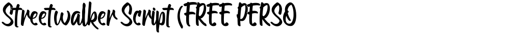 Streetwalker Script (FREE PERSO