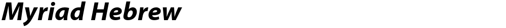 Myriad Hebrew