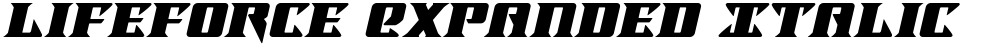 Lifeforce Expanded Italic