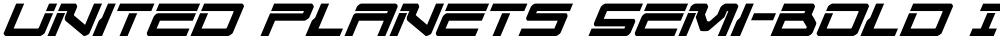 United Planets Semi-Bold Ital