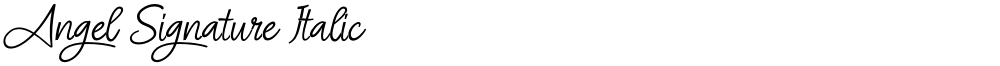 Angel Signature Italic