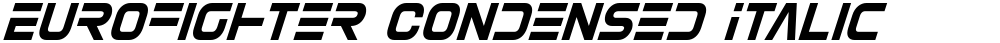 Eurofighter Condensed Italic