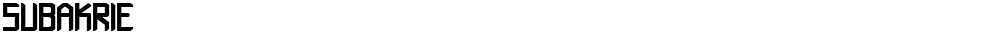 subakrie