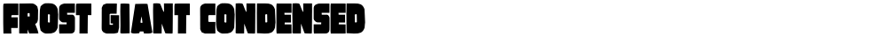 Frost Giant Condensed