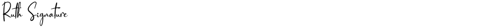 Ruth Signature