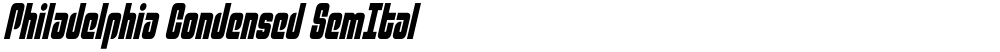 Philadelphia Condensed SemItal