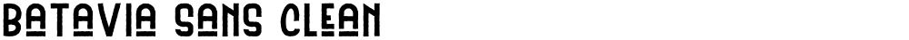 Batavia Sans Clean